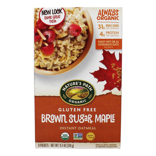Nature's Path Organic - Gluten-Free Instant Oatmeal Brown Sugar Maple - 8 Packet(s)