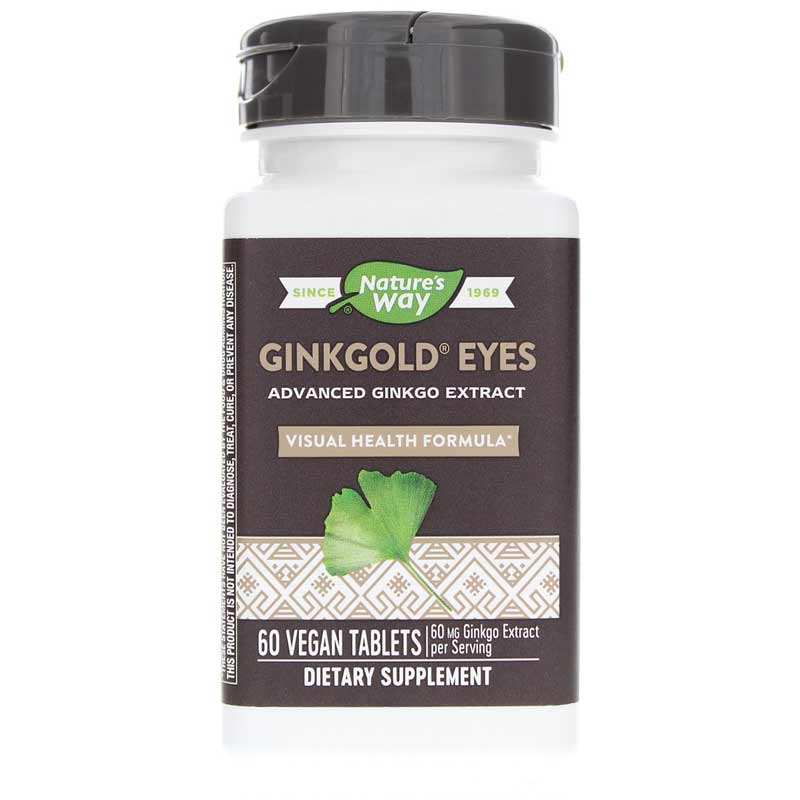 Natures Way Ginkgold Eyes Lutein 20 Mg 60 Veg Tablets