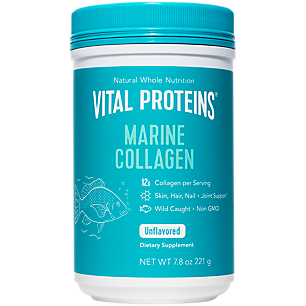 Wild Caught Marine Collagen Powder - Hair, Skin & Nail Support - Unflavored (7.8 oz. / 18 Servings)