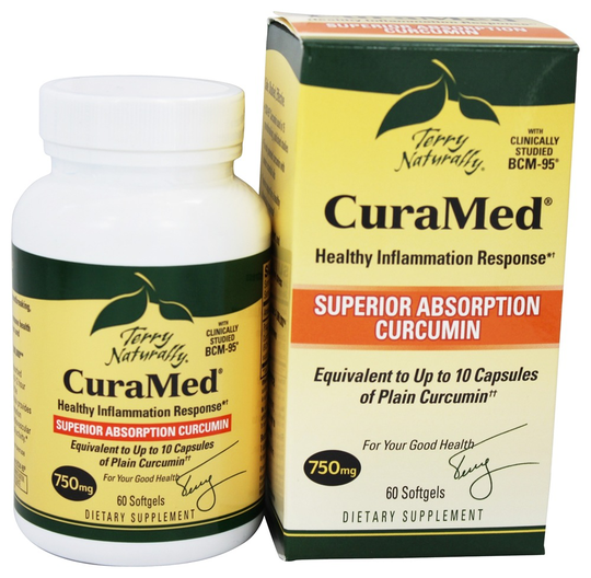 EuroPharma - Terry Naturally CuraMed with BCM-95 750 mg. - 60 Softgels