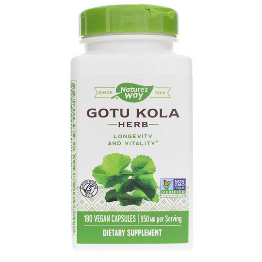 Natures Way Gotu Kola Herb 180 Vegan Capsules