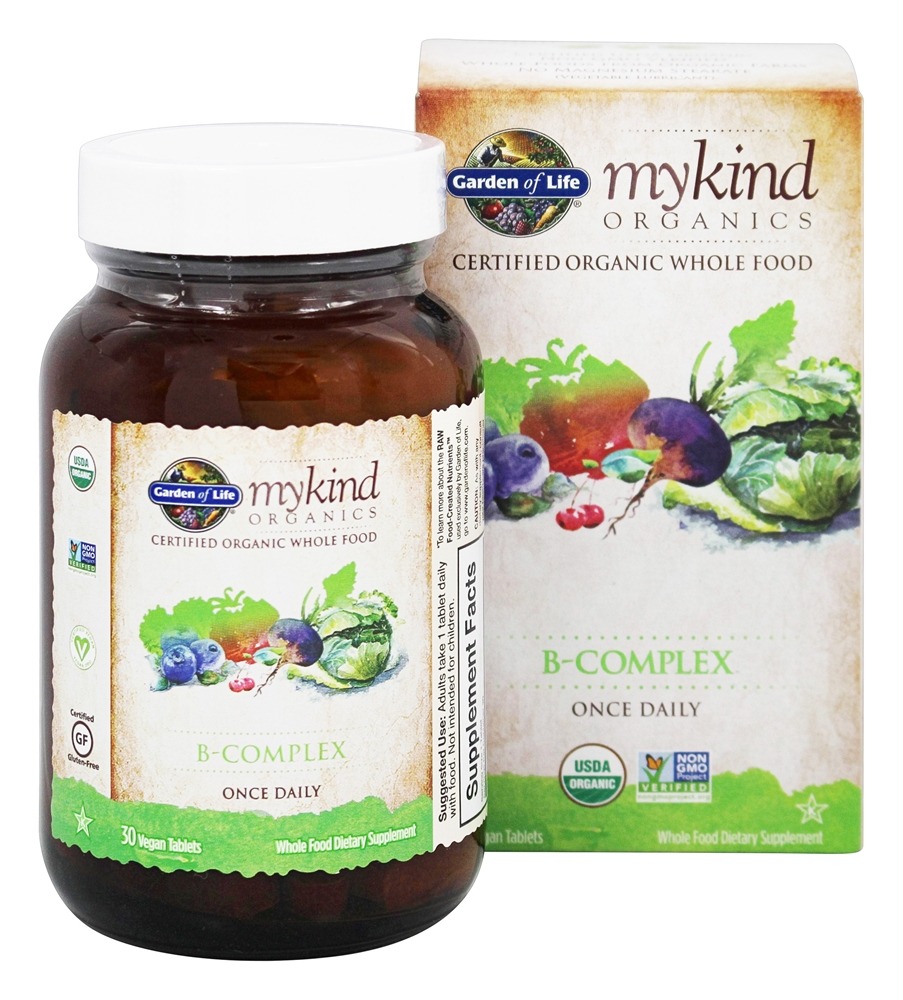 Garden of Life - mykind Organics B Complex Once Daily - 30 Vegetarian Tablets
