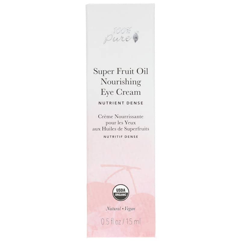 100% Pure Super Fruit Oil Nourishing Eye Cream Organic .5 Oz
