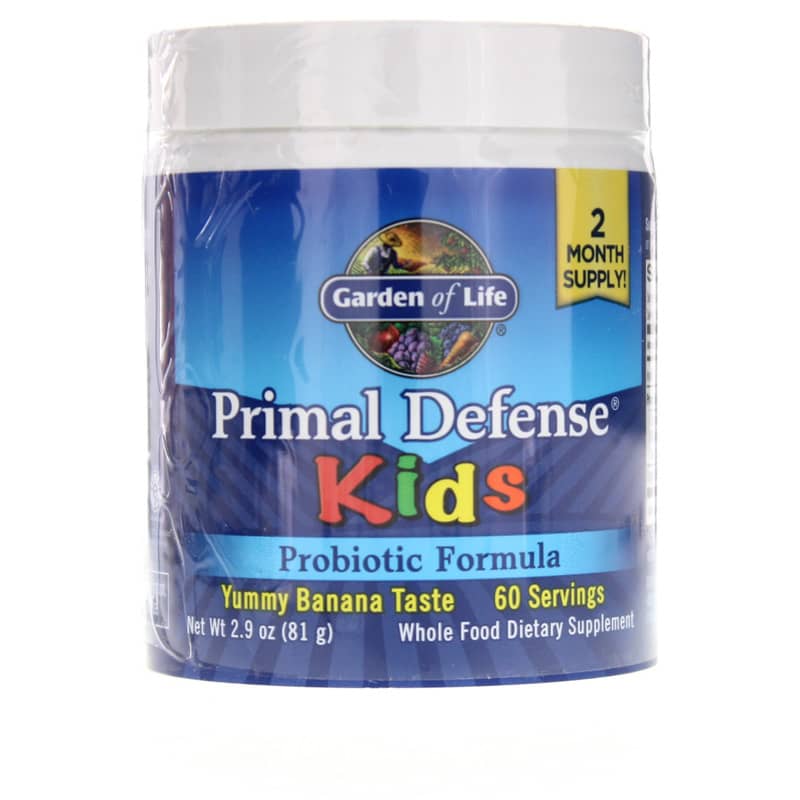 Garden of Life Primal Defense Kids Probiotic Formula Powder 2.9 Oz
