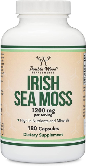 Double Wood Supplements - Irish Sea Moss 1200 mg. - 180 Capsules