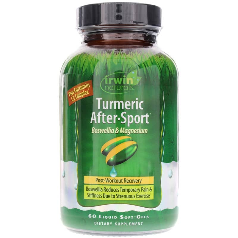 Irwin Naturals Turmeric After Sport 60 Liquid Softgels