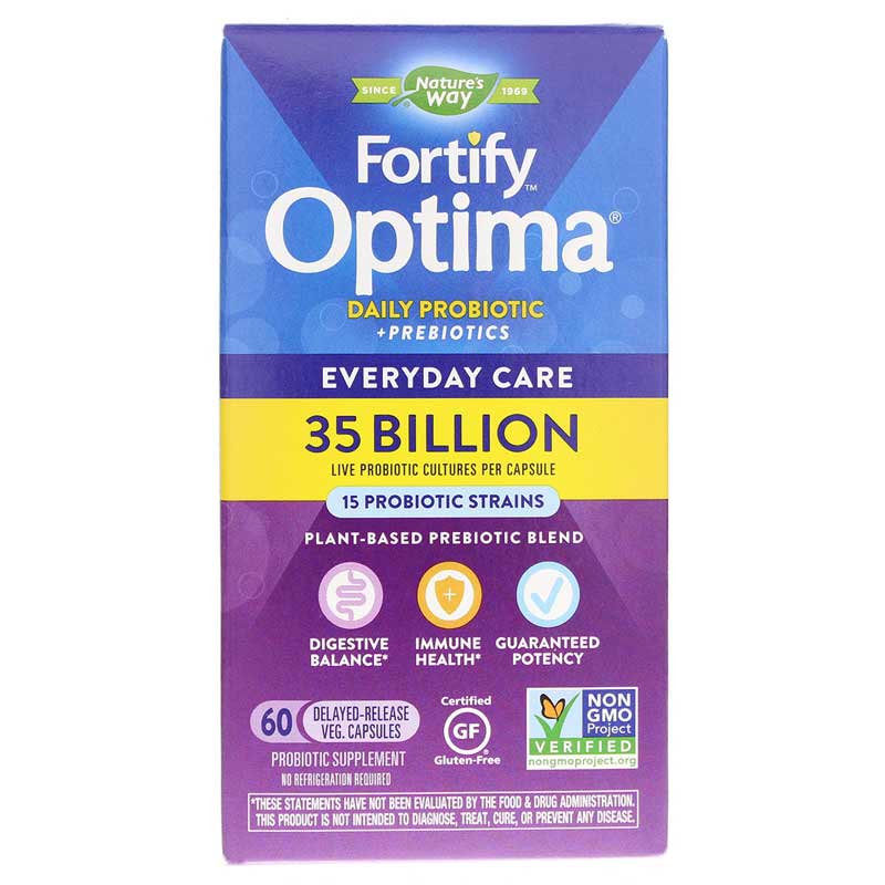 Natures Way Fortify Optima 35 Billion 60 Veg Capsules