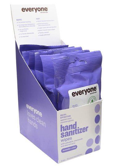 EO Products - Everyone Hand Sanitizer Wipes Lavender Aloe - 6 Pack(s)