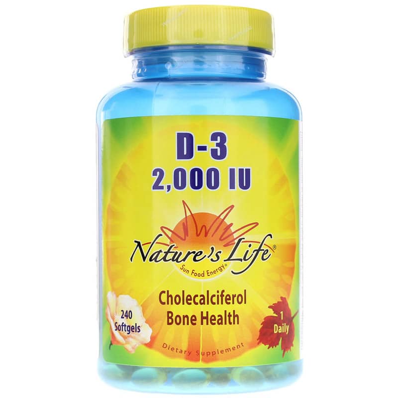 Natures Life D-3 2000 IU 240 Softgels