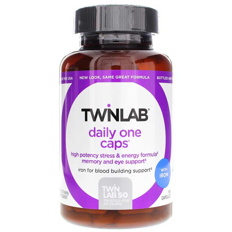 Twinlab Daily One Caps with Iron 180 Capsules
