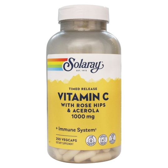 Solaray - Vitamin C Timed-Release 1000 mg. - 250 Vegetarian Capsules