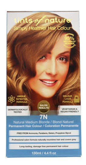 Tints Of Nature - Conditioning Permanent Hair Color 7N Natural Medium Blonde - 4.4 fl. oz.