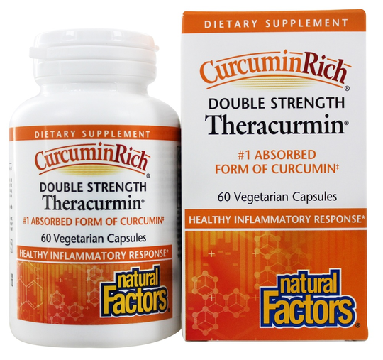 Natural Factors - Double Strength Theracurmin 60 mg. - 60 Vegetarian Capsules