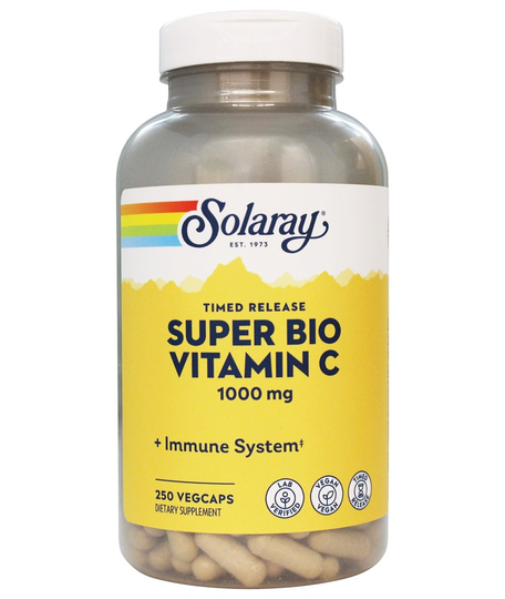 Solaray - Super Bio Vitamin C Timed-Release - 250 Vegetarian Capsules