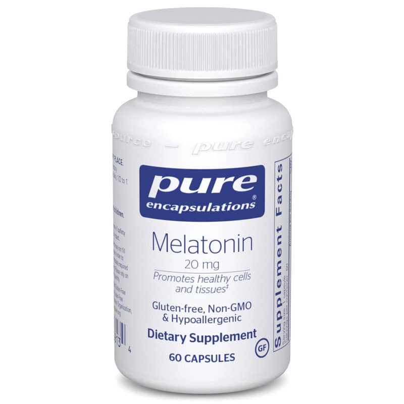 Pure Encapsulations Melatonin 20 Mg 60 Capsules
