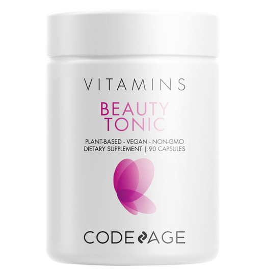 Codeage - Beauty Tonic Vegan Collagen Builder With 1500mcg of Biotin and Astaxanthin - 90 Capsules