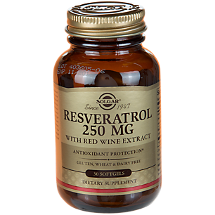 Resveratrol with Red Wine Extract - 250 MG (30 Softgels)