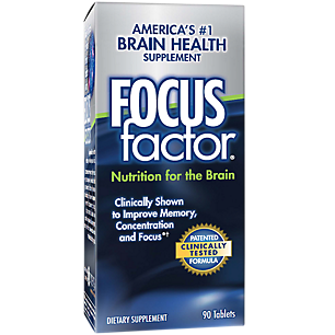 Focus Factor - Nutrition for the Brain - Supports Memory, Concentration and Focus (90 Tablets)
