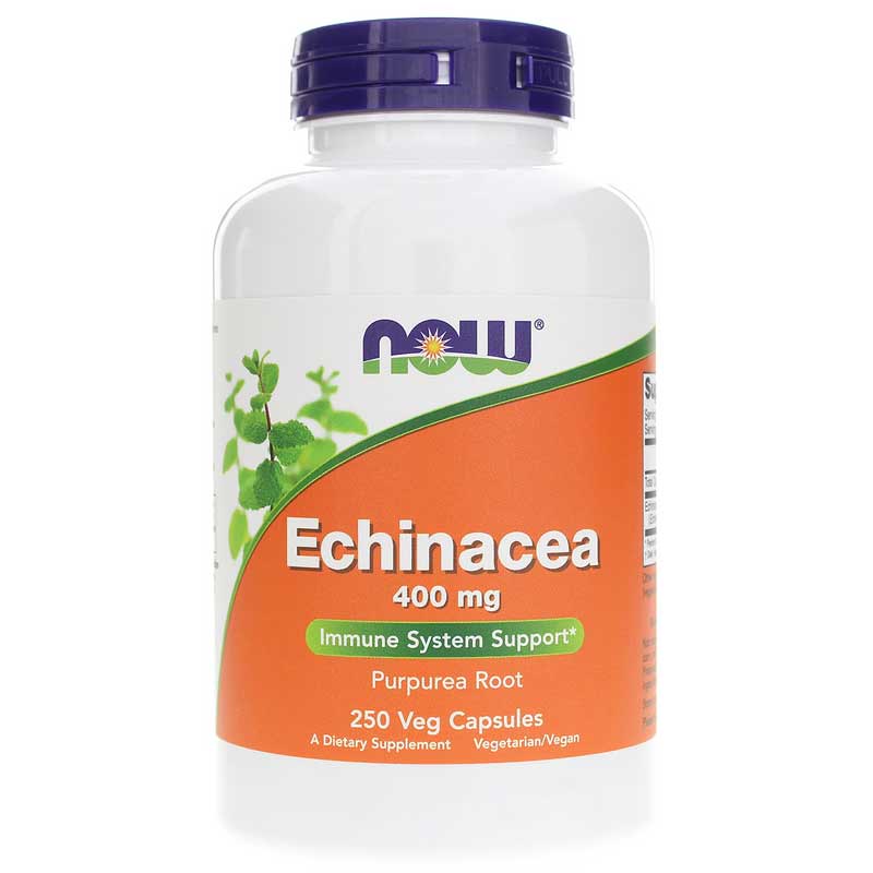 NOW Foods Echinacea 400 Mg Purpurea Root 250 Veg Capsules