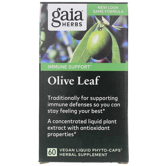 Gaia Herbs Olive Leaf 60 Liquid Phyto Caps