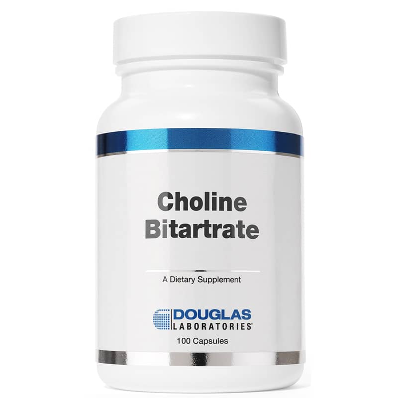 Douglas Laboratories Choline Bitartrate 100 Capsules
