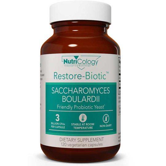 Nutricology Restore-Biotic Saccharomyces Boulardii 120 Veg Capsules