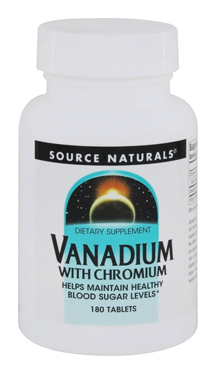 Source Naturals - Vanadium With Chromium - 180 Tablets