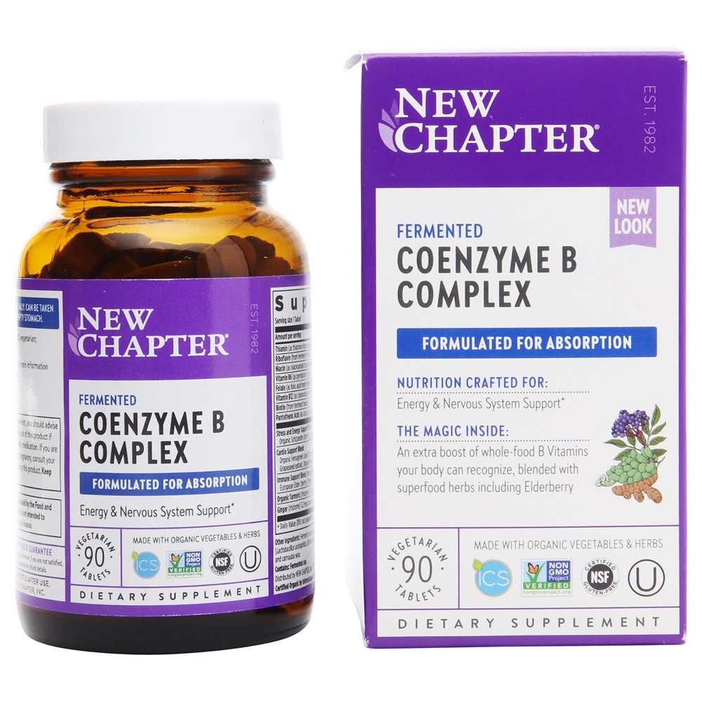 New Chapter - Fermented Coenzyme B Complex - 90 Vegetarian Tablets