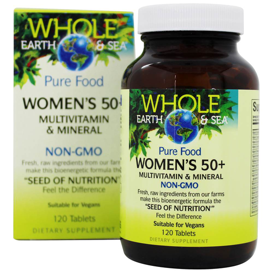 Whole Earth & Sea - Pure Food Women's 50 Multivitamin & Mineral - 120 Tablets