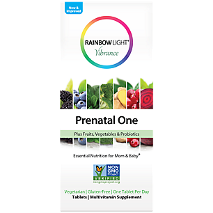 Prenatal One Multivitamin with Probiotics - Essential Nutrients for Mom & Baby (120 Tablets)