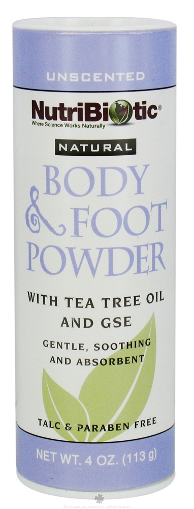 Nutribiotic - Natural Body & Foot Powder Unscented - 4 oz.