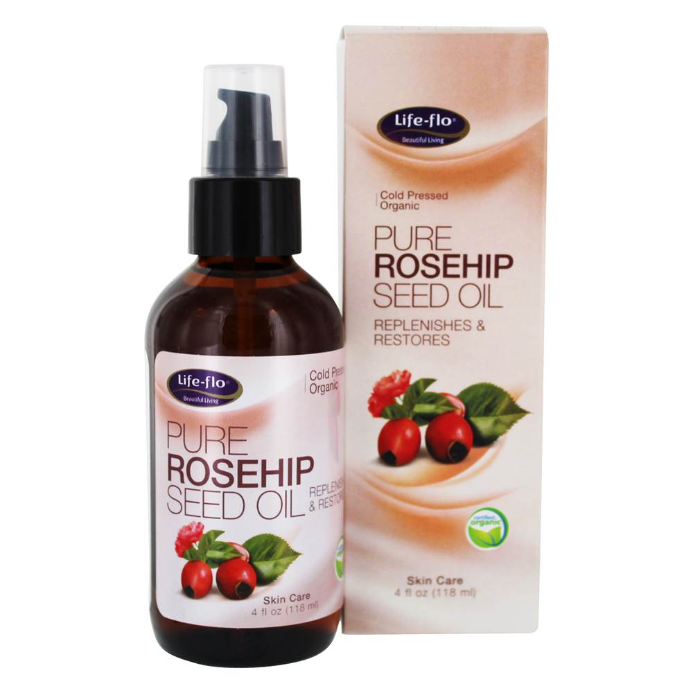 Life-Flo - Cold Pressed Organic Pure Rosehip Seed Oil - 4 fl. oz.