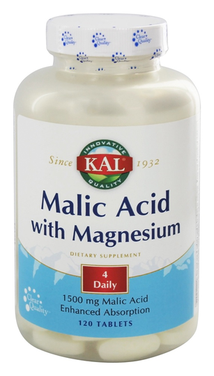 Kal - Malic Acid with Magnesium - 120 Tablets