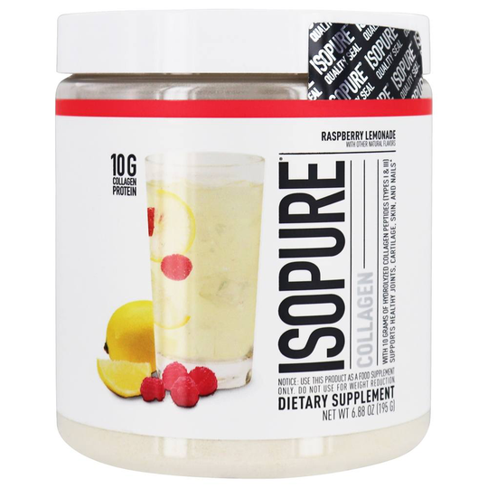 Nature's Best - Isopure Collagen Powder Raspberry Lemonade - 6.88 oz.