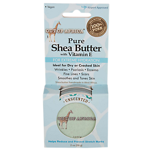 Pure Shea Butter with Vitamin E for Extreme Hydration - Unscented (2 Ounces)