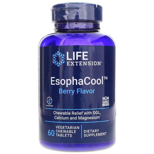 Life Extension EsophaCool Berry Flavor 60 Chewable Tablets