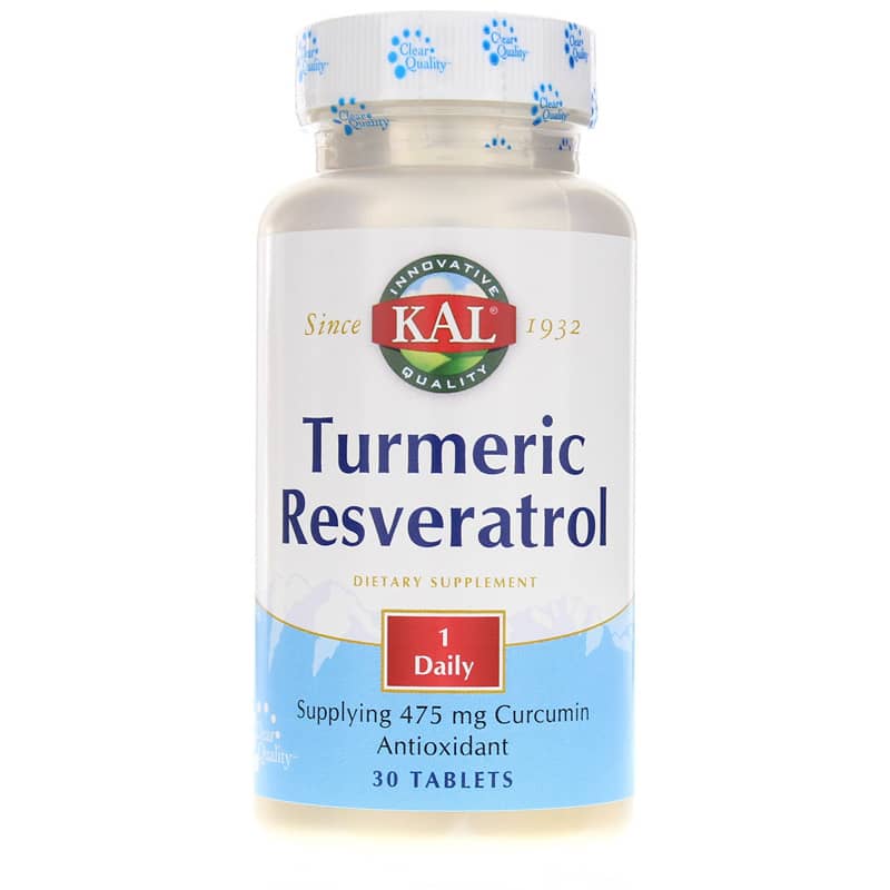 Kal Turmeric Resveratrol 30 Tablets