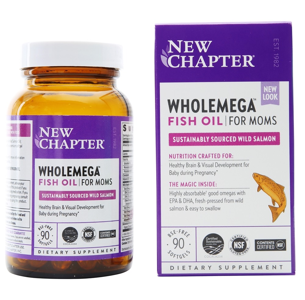 New Chapter - Wholemega Fish Oil for Moms - 90 Softgels