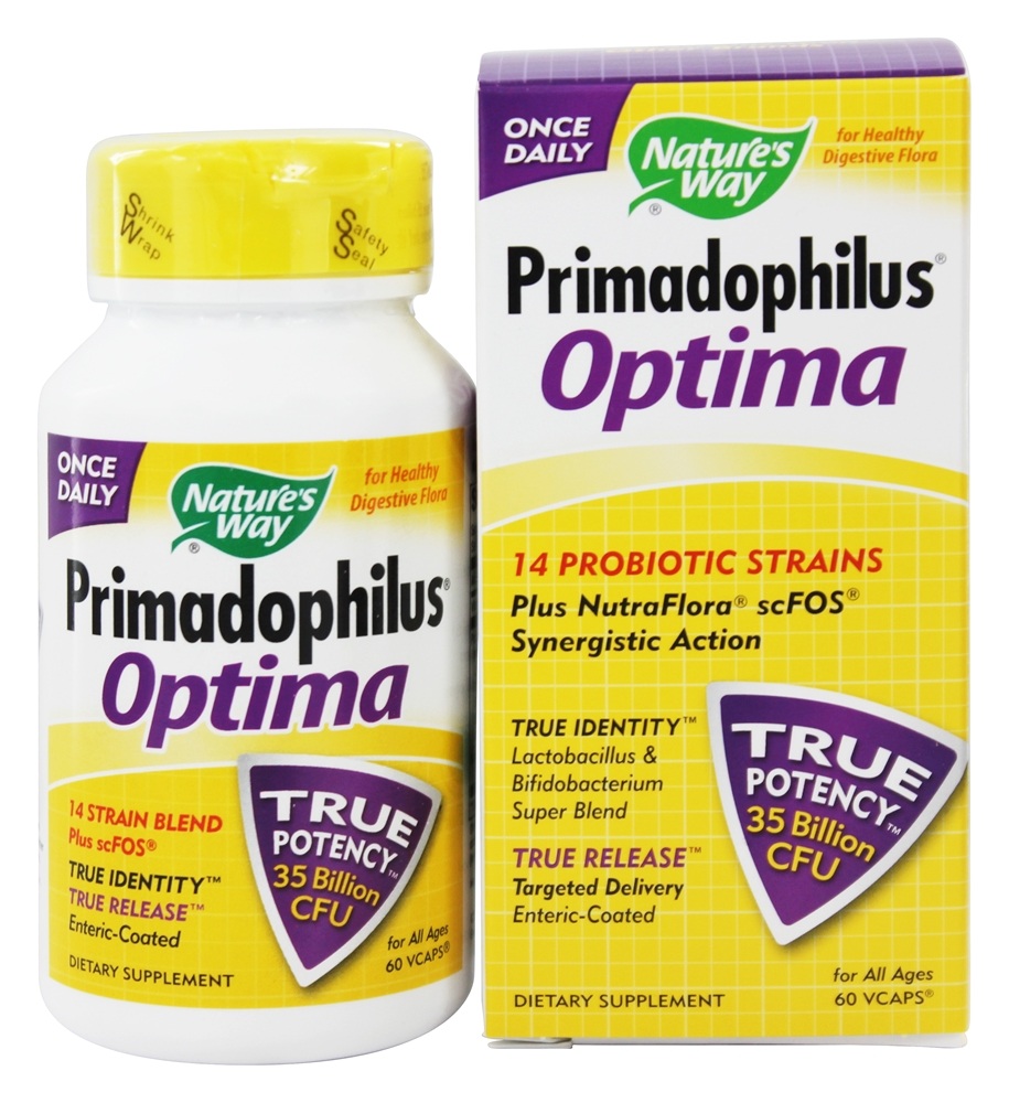 Nature's Way - Primadophilus Optima 35 Billion CFU - 60 Vegetarian Capsules
