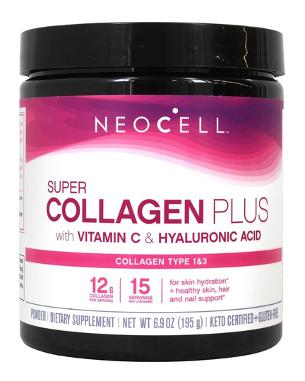NeoCell - Super Collagen Plus with Vitamin C & Hyaluronic Acid - 6.9 oz.
