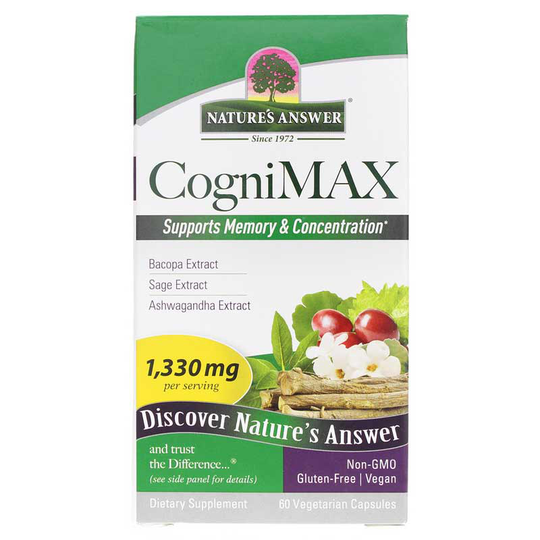 Natures Answer CogniMAX 60 Veg Capsules