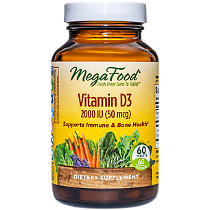 Vitamin D3 for Immune & Bone Health - 2,000 IU (60 Tablets)