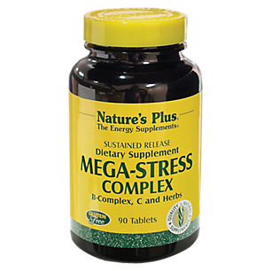Mega-Stress Complex with Vitamin B-Complex, Vitamin C & Herbs - Sustained Release (90 Tablets)