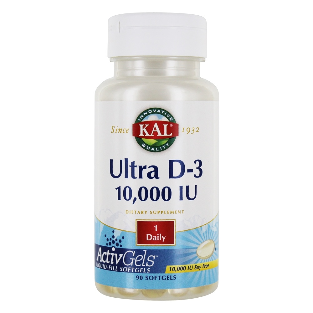Kal - Ultra D3 10000 IU - 90 Softgels