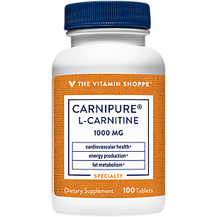 Carnipure L-Carnitine - Supports Cardiovascular Health, Energy Production & Fat Metabolism - 1000 MG (100 Tablets)
