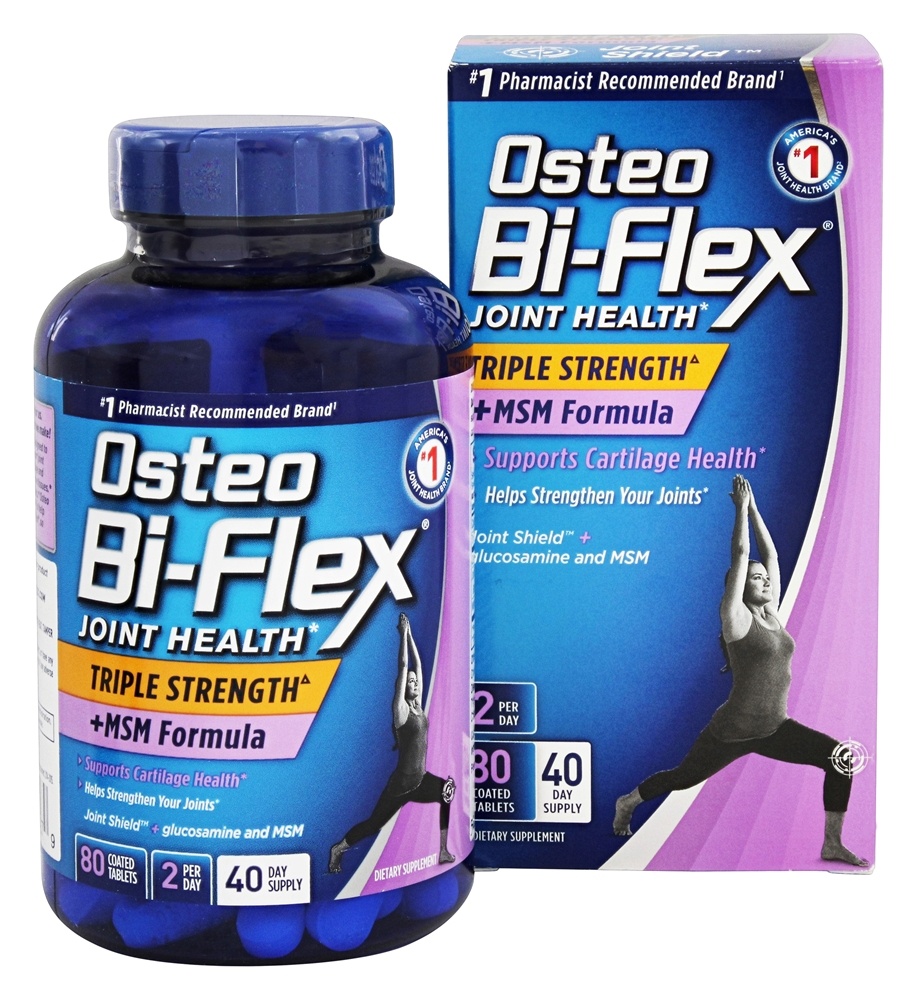 Osteo Bi-Flex - Joint Health Triple Strength Plus MSM Formula - 80 Coated Tablet(s)