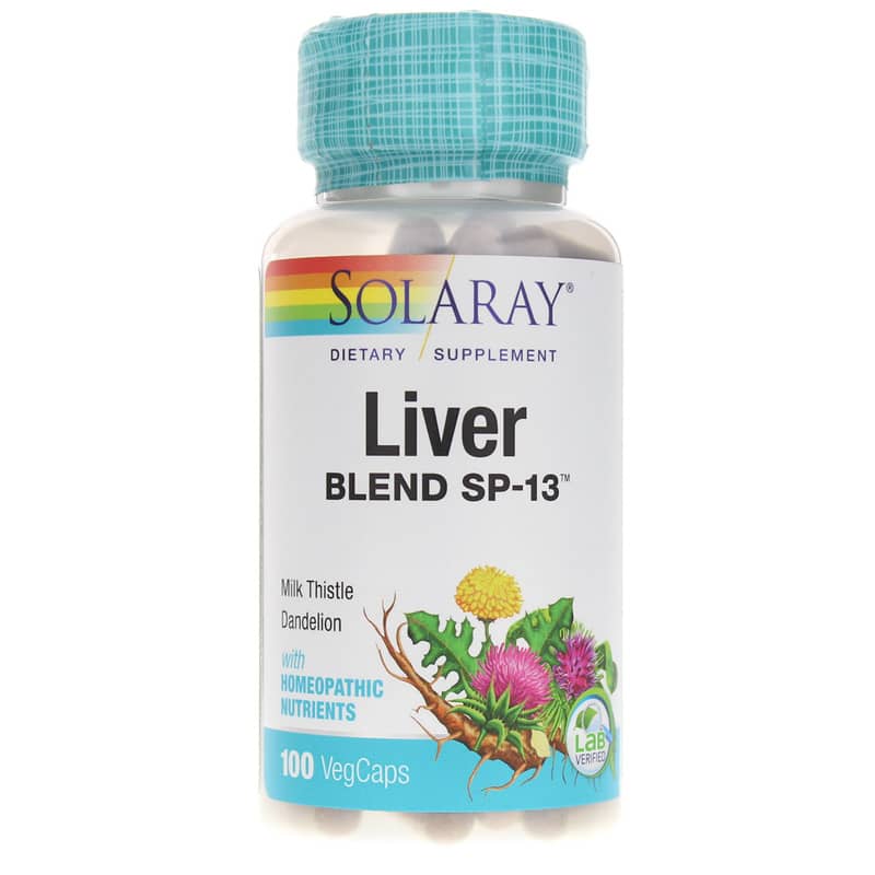 Solaray Liver Blend Sp-13 100 Veg Capsules