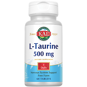 L-Taurine - Free Form - 500 MG (60 Tablets)