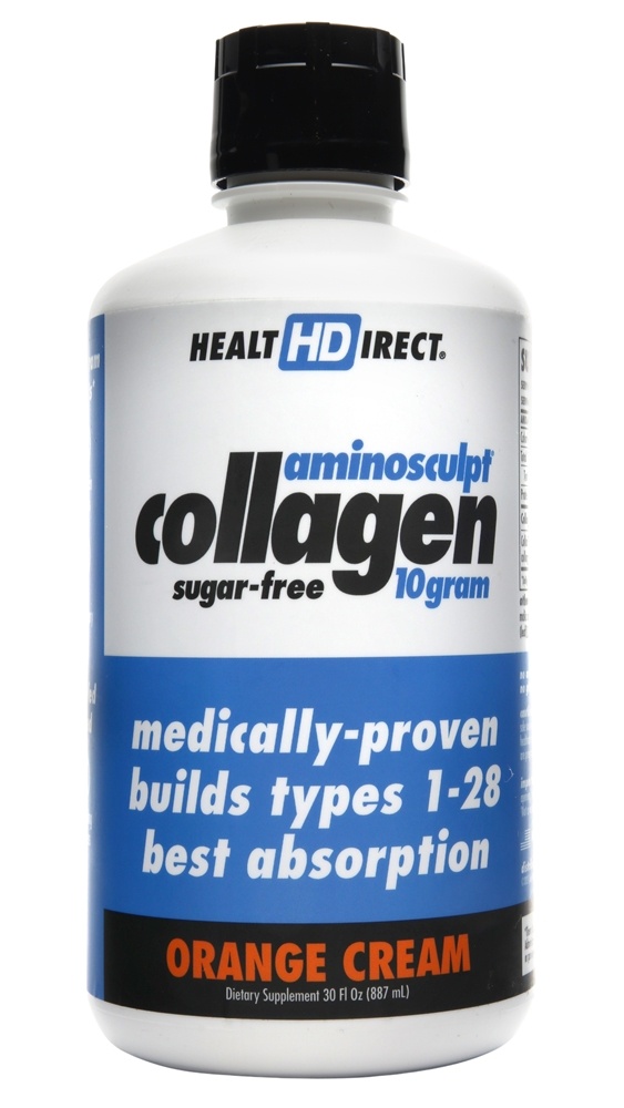 Health Direct - Aminosculpt Liquid Collagen Sugar-Free Orange Cream 10 g. - 30 fl. oz.
