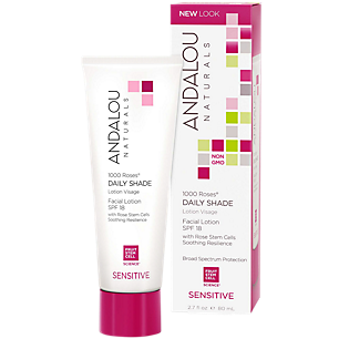 1000 Roses Daily Shade Facial Lotion with Rose Stem Cells - SPF 18 (2.7 Fluid Ounces)